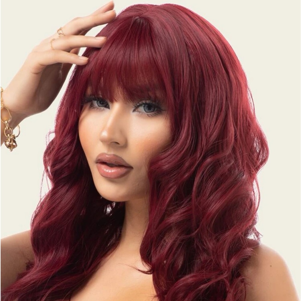 Natural Curly Wig with bangs (SHEIN)